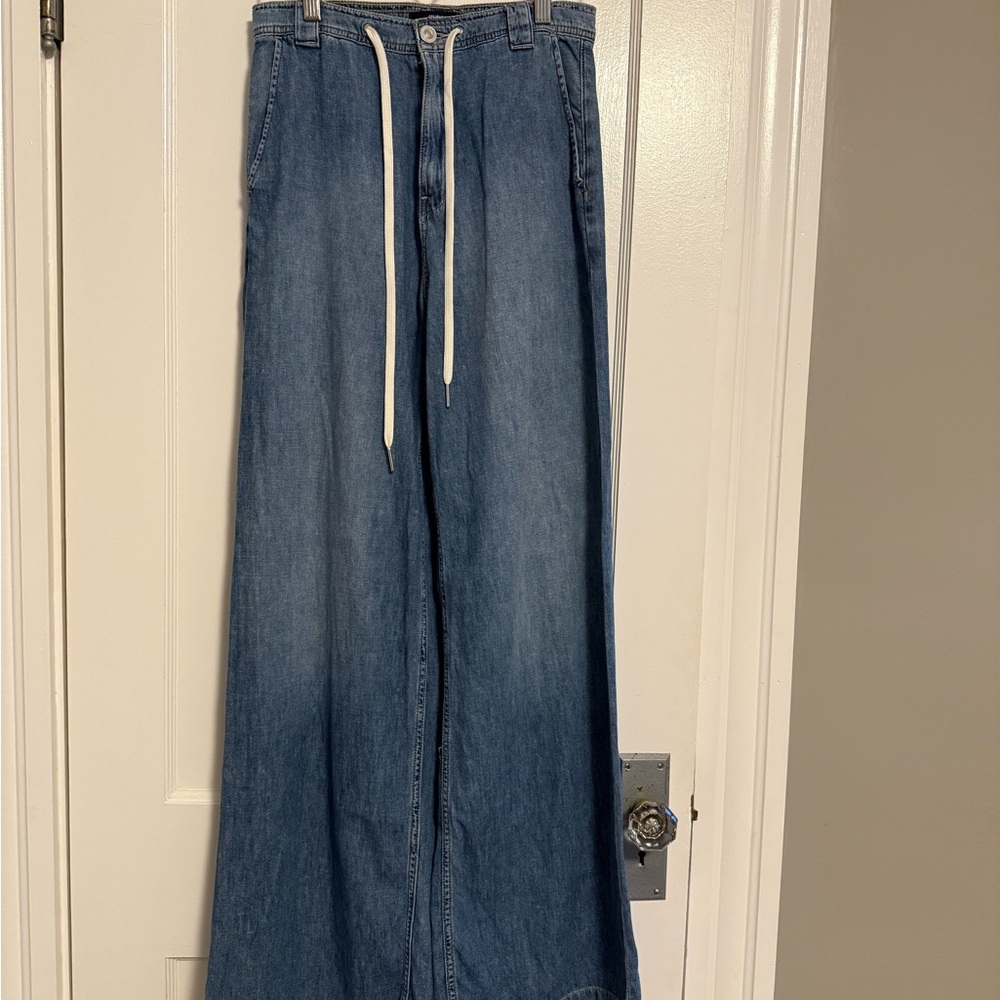 Women’s Hudson Jeans high waisted wide leg in Classic Blue